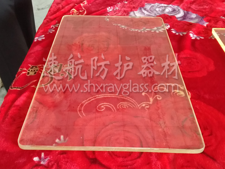 倒圆角12mm厚铅玻璃